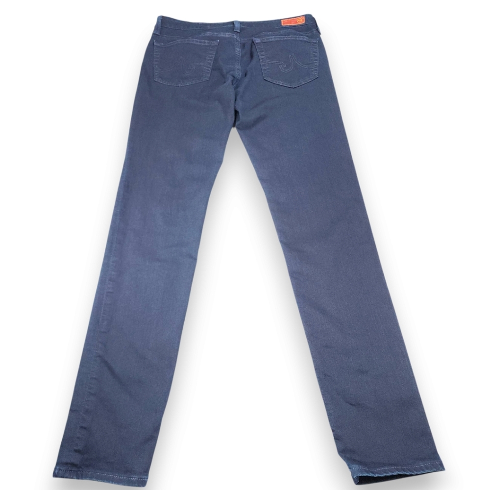 AG The Legging Dark Blue Solid Wash Slim Straight Jeans Size 30R - Picture 2 of 10
